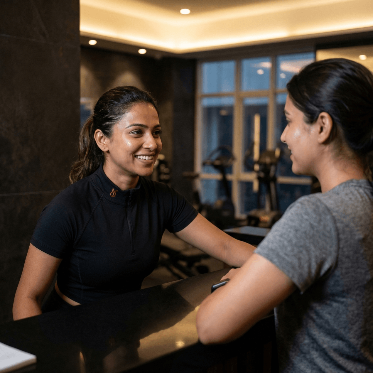 Coach Lavanya consulting a client